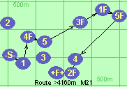 Route >4160m  M21