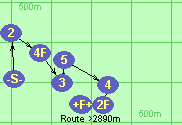 Route >2890m