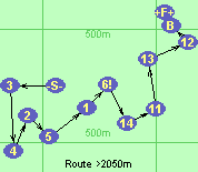 Route >2050m
