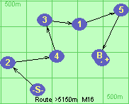 Route >5150m  M16